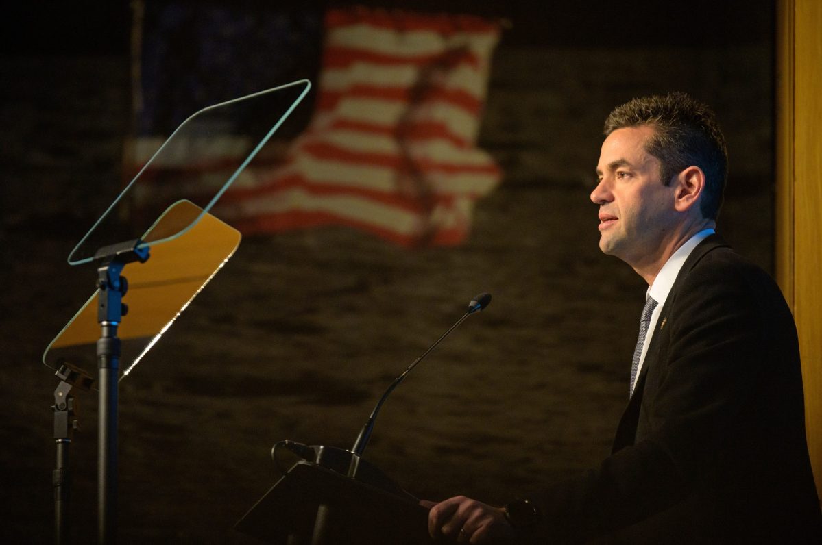 NASA Administrator Jared Isaacman speaks at an agency town hall Dec. 19, a day after being sworn-in as the agency’s 15th administrator at the Mary W. Jackson NASA Headquarters Building in Washington. Credit: NASA/Bill Ingalls
