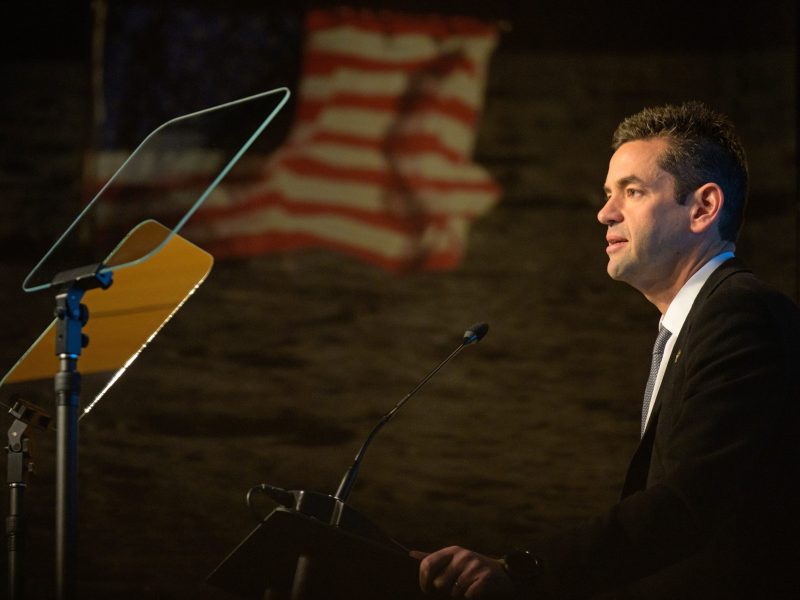NASA Administrator Jared Isaacman speaks at an agency town hall Dec. 19, a day after being sworn-in as the agency’s 15th administrator at the Mary W. Jackson NASA Headquarters Building in Washington. Credit: NASA/Bill Ingalls