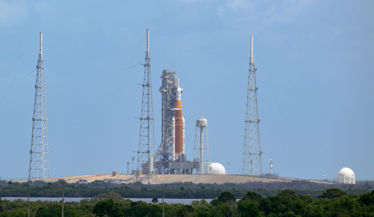 Artemis 2 on the pad