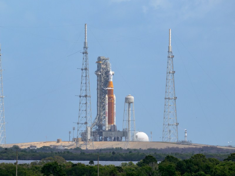 Artemis 2 on the pad