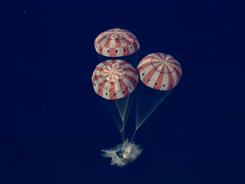 Artemis 2 splashdown