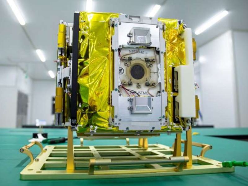 ThrustMe's NPT30-I2-1U thruster installed on the Spacety Beihanghongshi-1 CubeSat. Credit: Spacety
