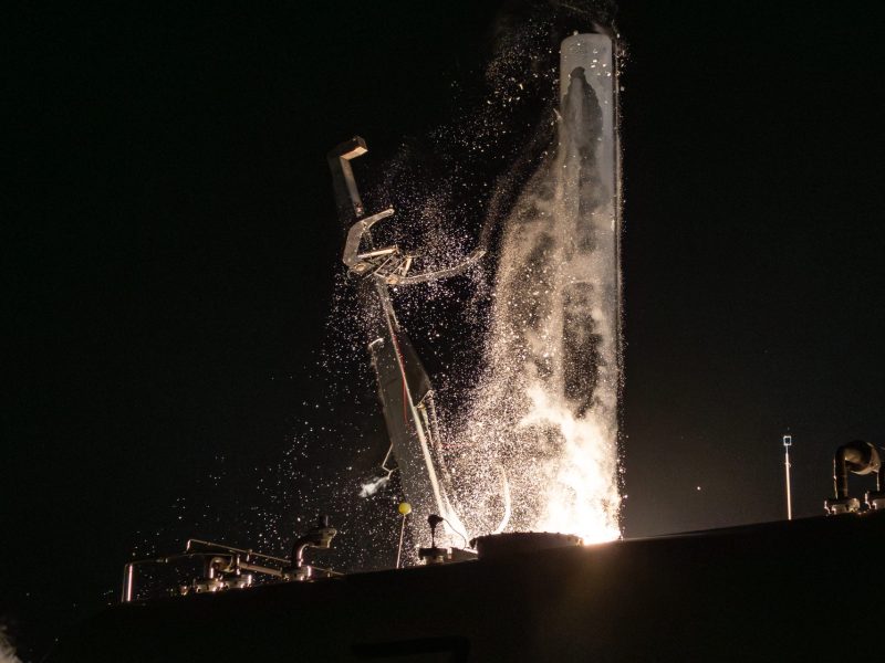 A Rocket Lab Electron launches the first two Celeste satellites. Credit: Rocket Lab/ESA