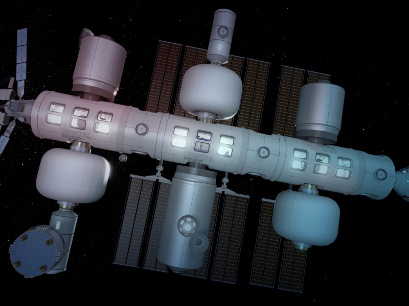 Illustration of the Orbital Reef space station. Credit: Blue Origin