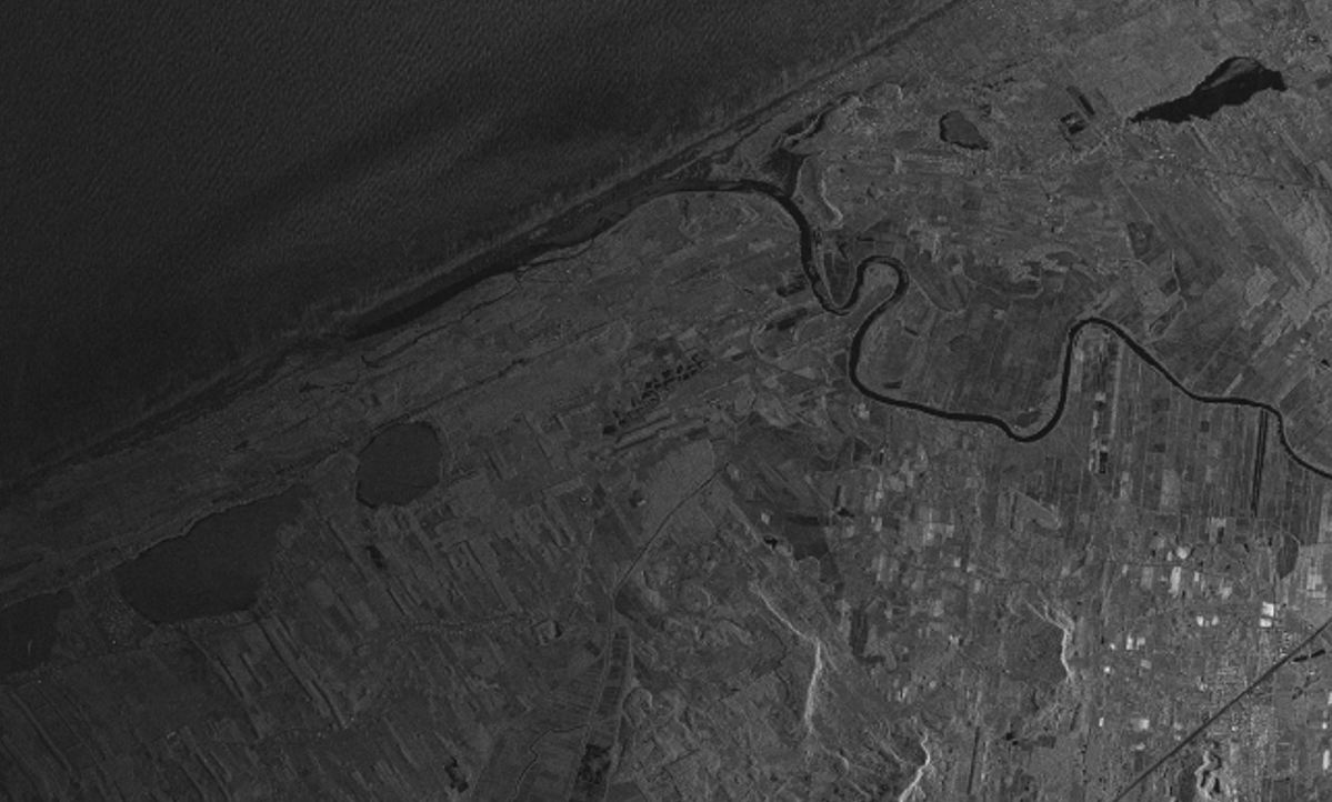 An image returned by the Hisea-1 C-band Chinese SAR satellite in December 2020.