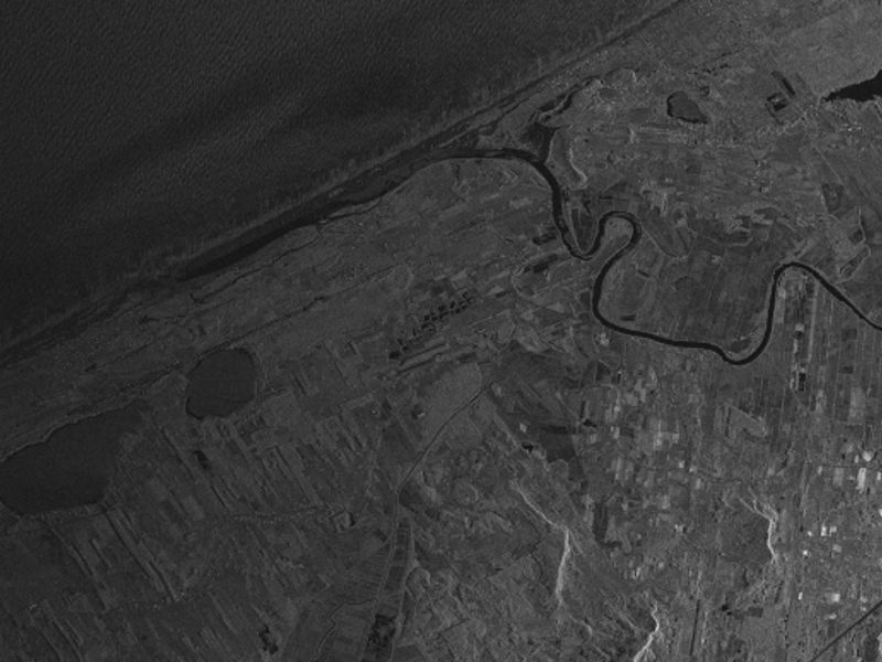 An image returned by the Hisea-1 C-band Chinese SAR satellite in December 2020.