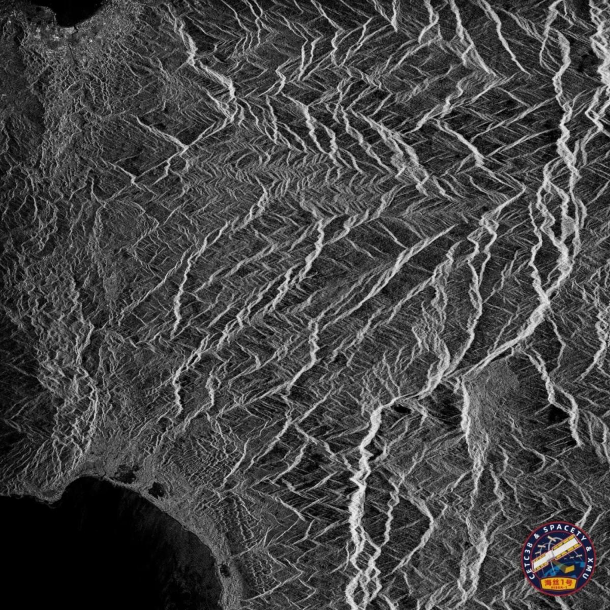 Sulawesi, Indonesia, imaged by Spacety's Hisea-1 C-Band SAR satellite.