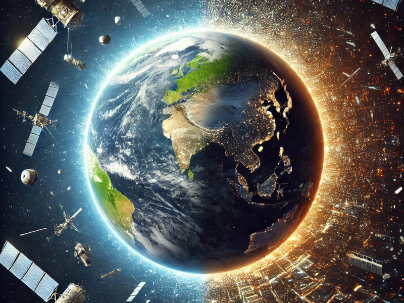 Image generated via DALL-E for SpaceNews by the Author