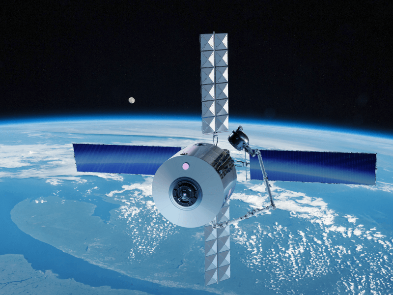 Rendering of the Starlab space station in orbit. Starlab Space is a joint venture involving companies representing all Western ISS partners.