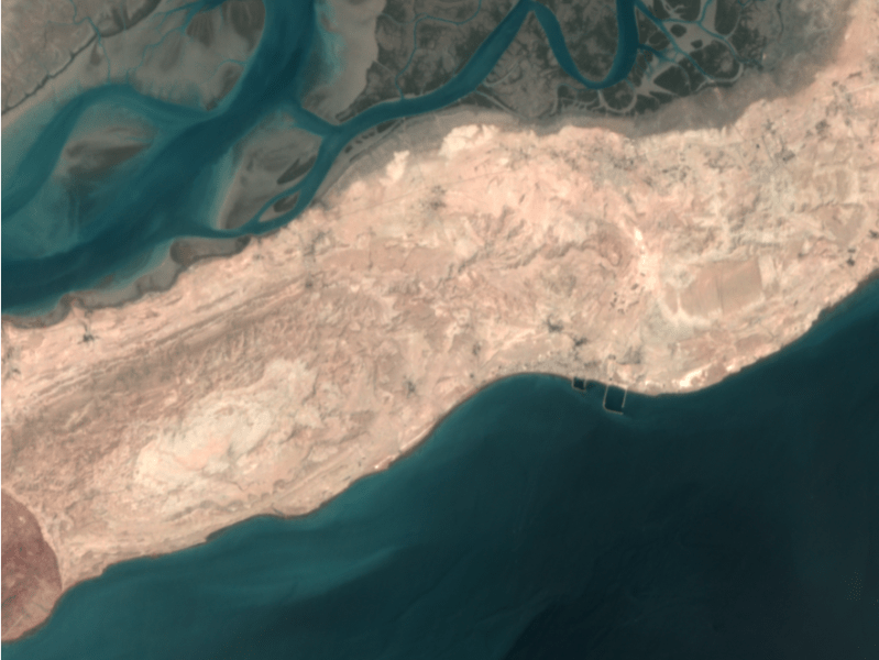 Satellite image of the Strait of Hormuz. Credit: Kuva Space
